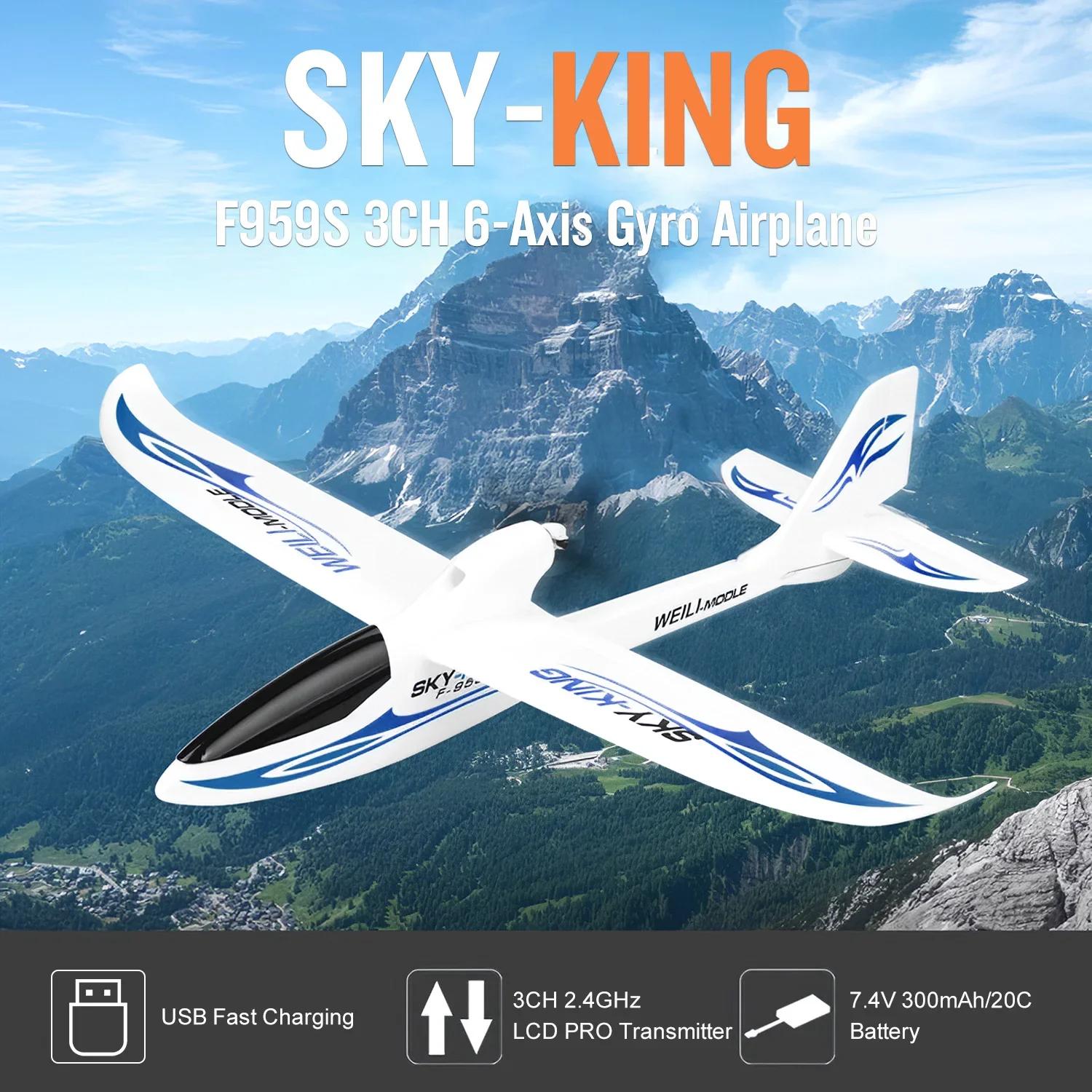 RC   SKY-King 2.4G 3CH 6  ̷  װ ۶̴ RTF ,  ƿ,  , F959S